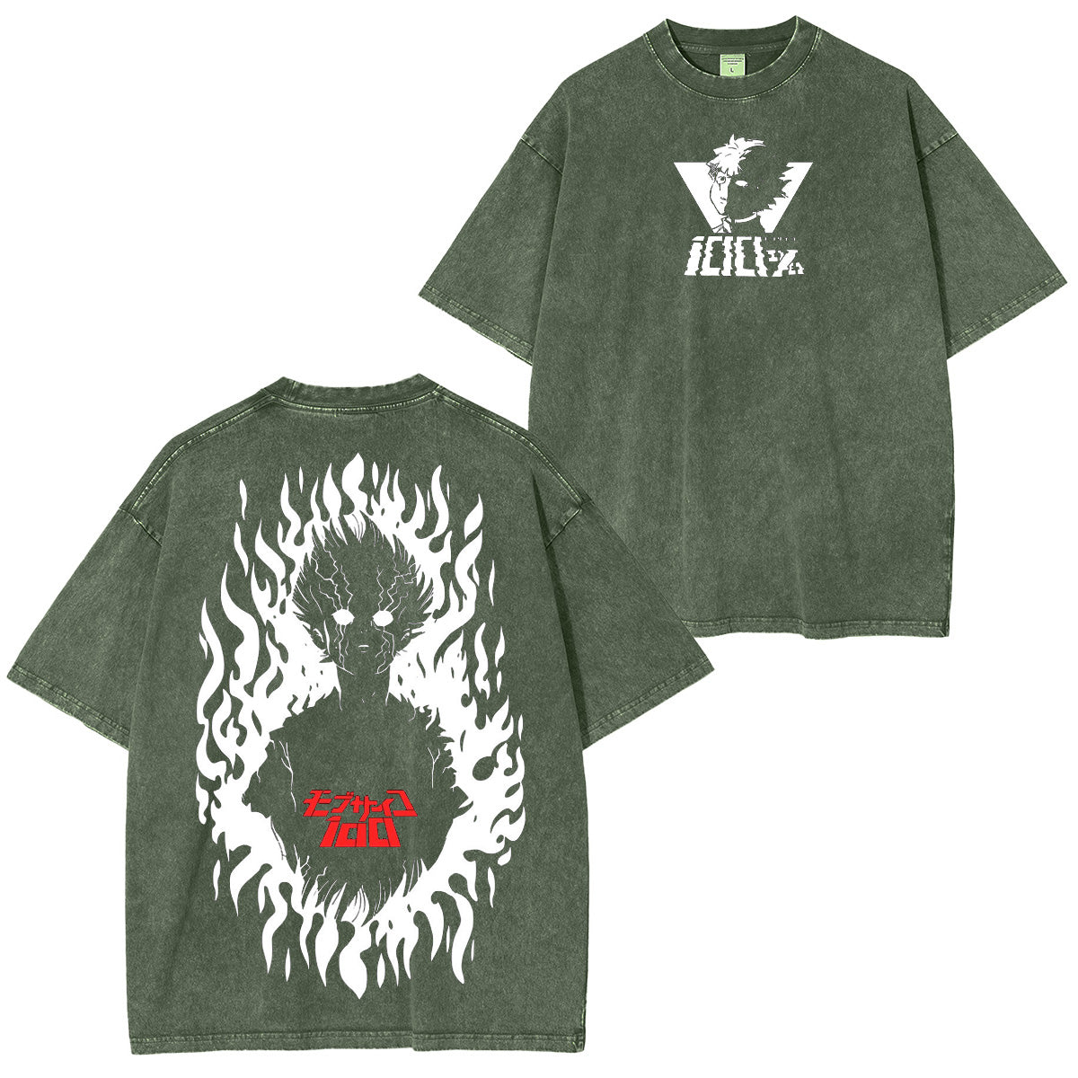 T-shirt/Sweat-shirt/Sweat à capuche délavé Mob Psycho 100