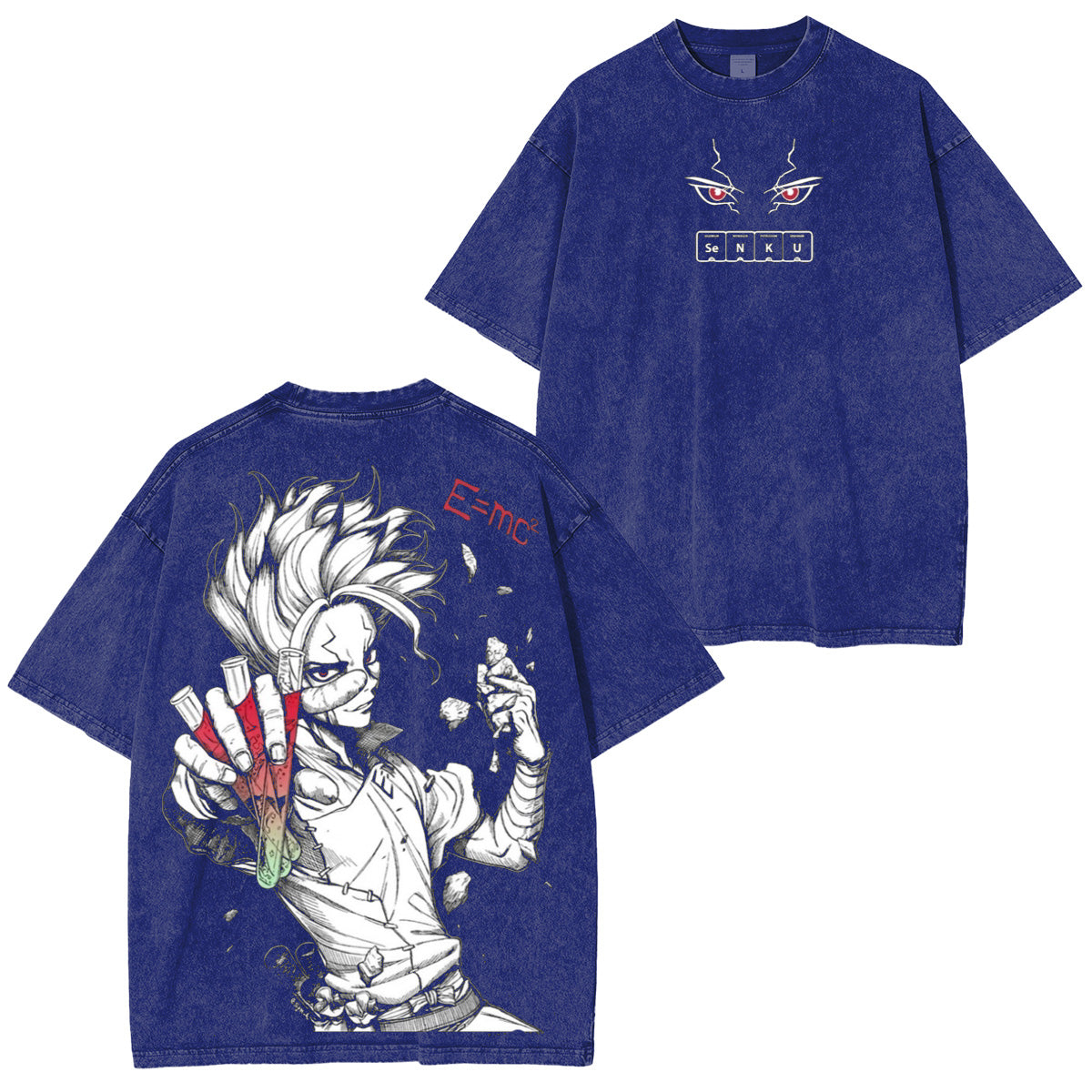 Senku Ishigami Dr. STONE T-shirt/Sweat-shirt/Sweat à capuche délavé