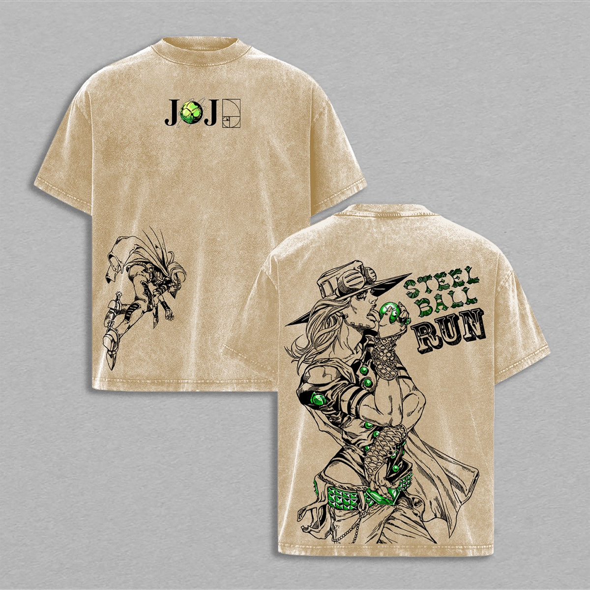 T-shirt/Col ras du cou/Sweat à capuche JoJo Gyro Zeppeli