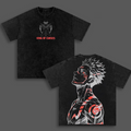 Sukuna Jujutsu Kaisen Camiseta/Sudadera de cuello redondo/Sudadera con capucha desgastada