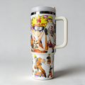Vaso térmico personalizado de 40 onzas con aislamiento al vacío, con temática de Naruto