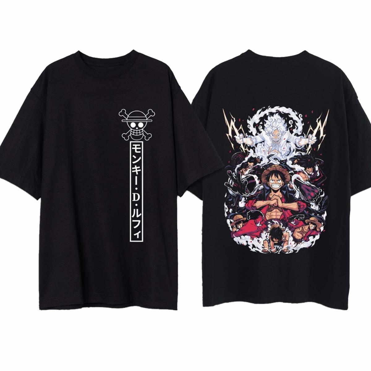 One Piece Luffy All Transformations Anime T-Shirt