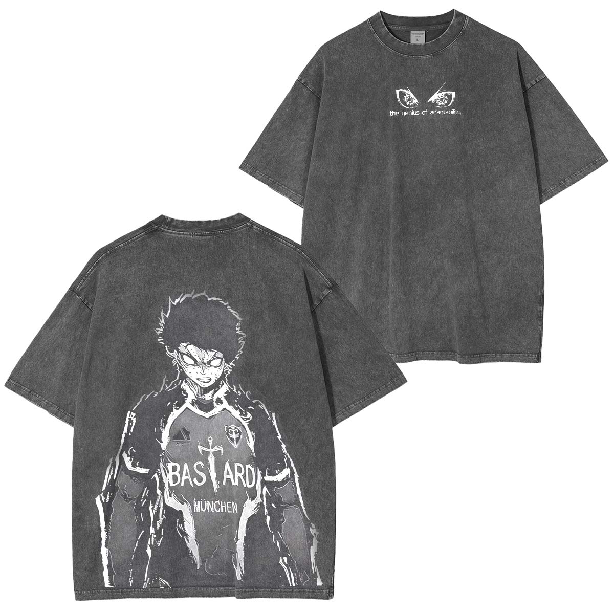 T-shirt délavé unisexe Isagi