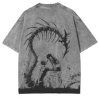 T-shirt unisexe délavé de l'anime Fire Force