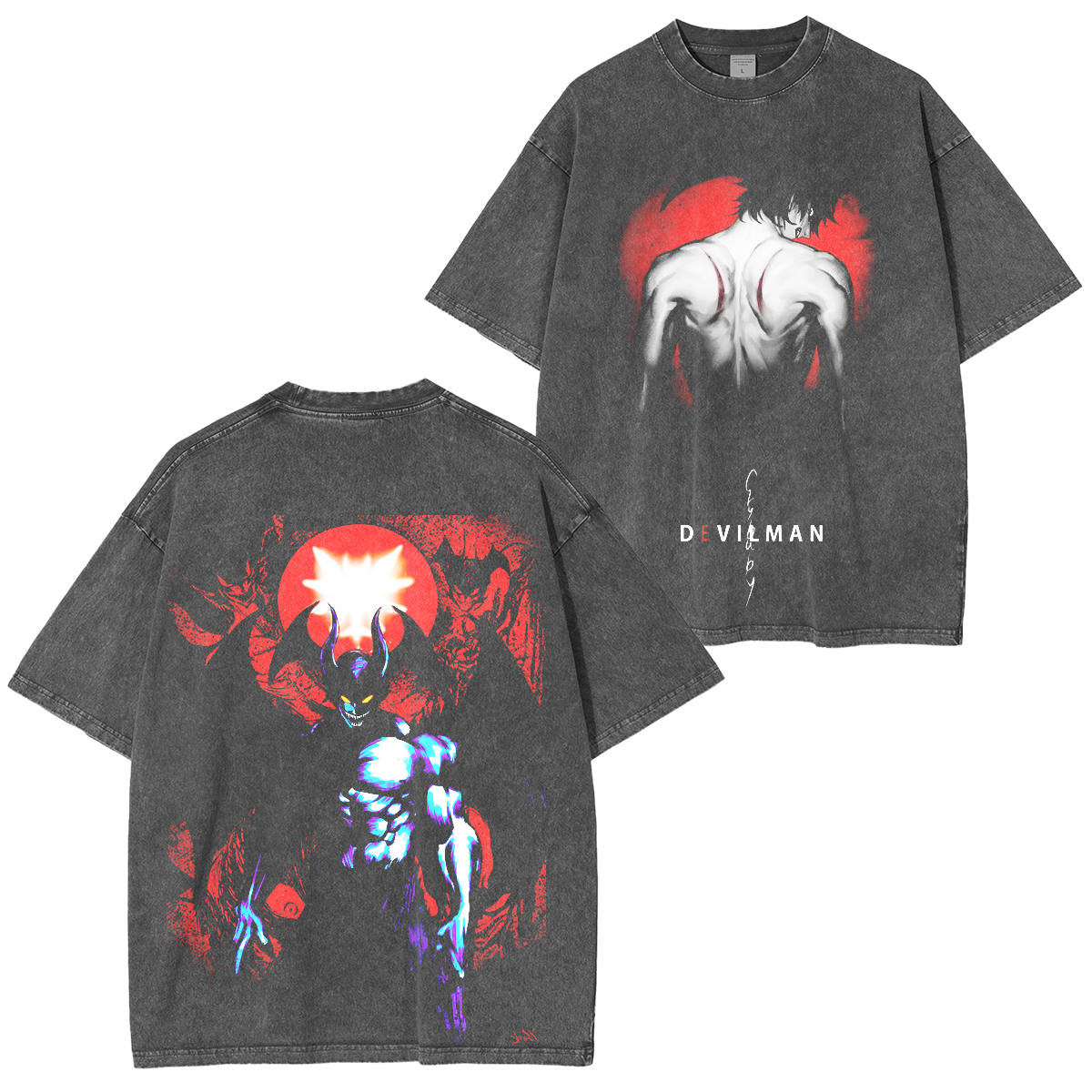 Devilman Crybaby Akita Camiseta Lavada/Sudadera sin Capucha/Sudadera con Capucha