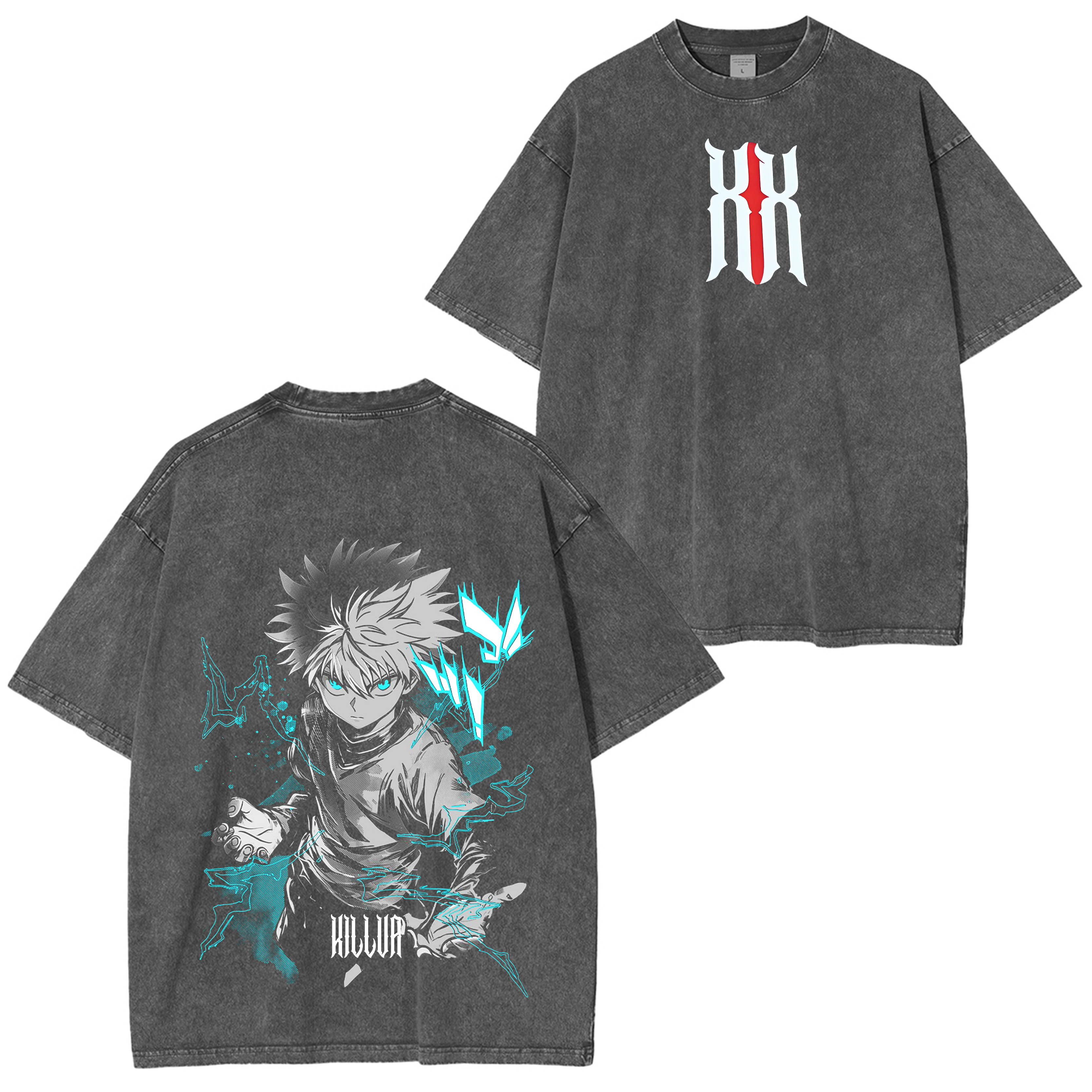 Camiseta gráfica de anime Hunter x Hunter de Killua Zoldyck