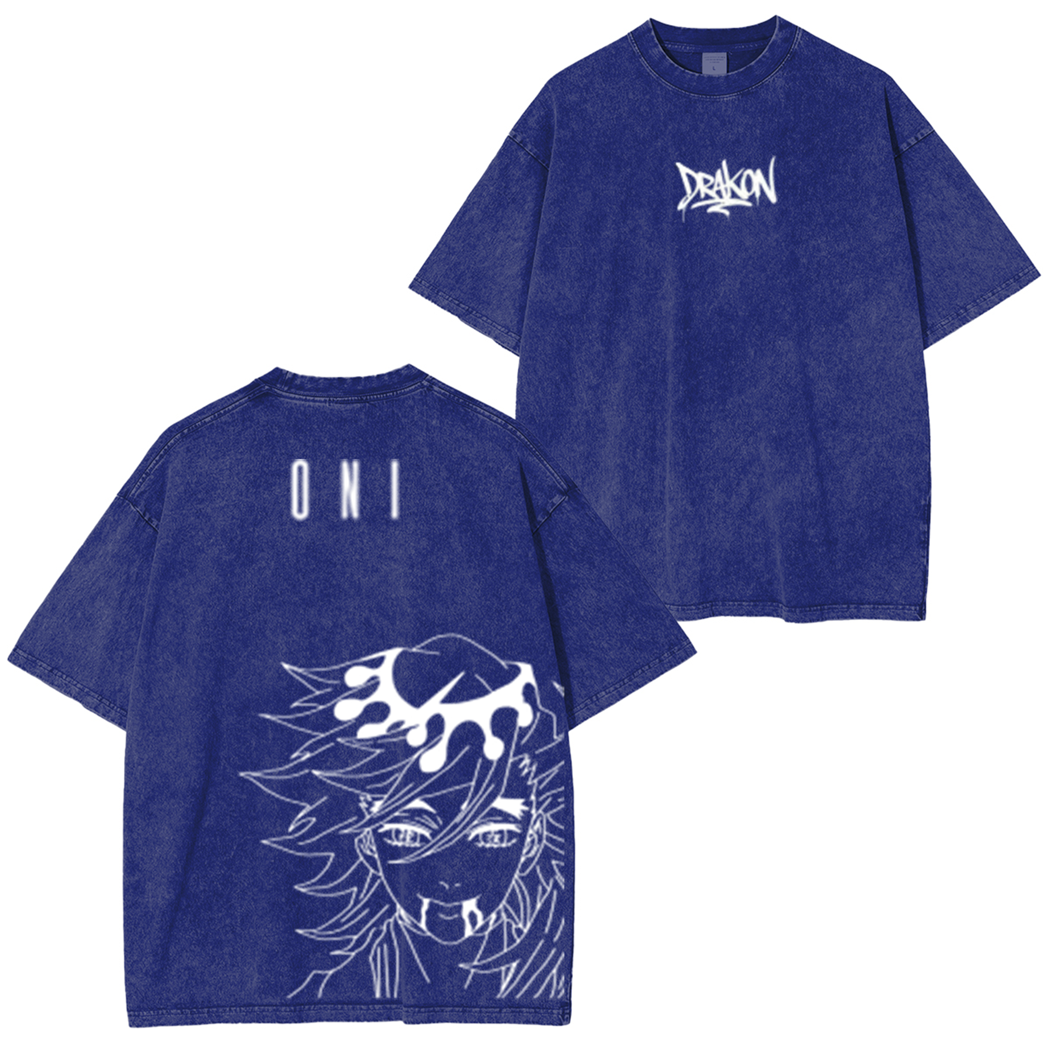 Camiseta unisex lavada Demon Slayer Doma Anime