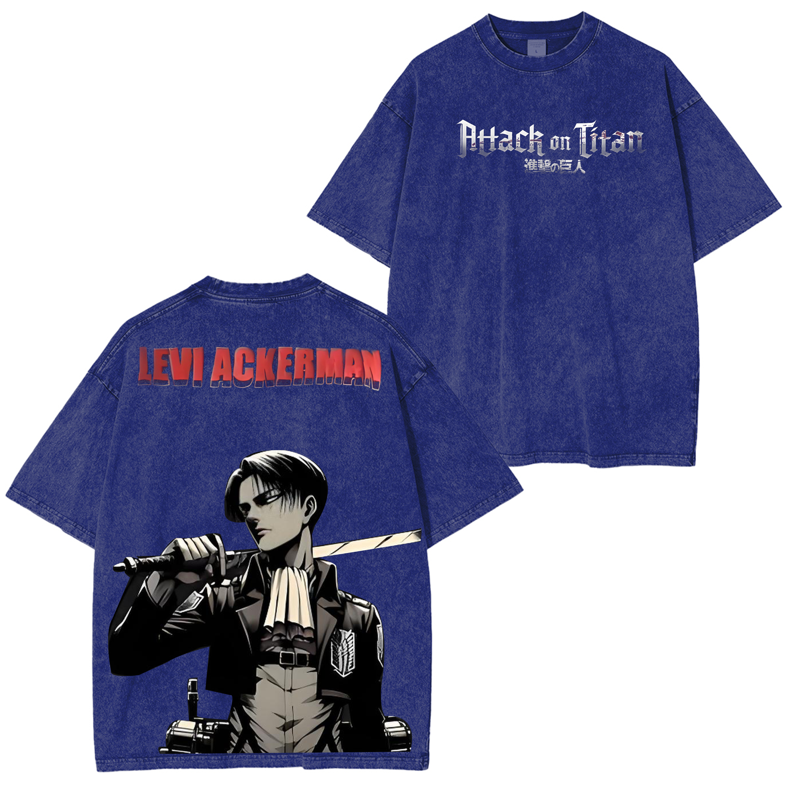 T-shirt Anime Oversize L'Attaque des Titans