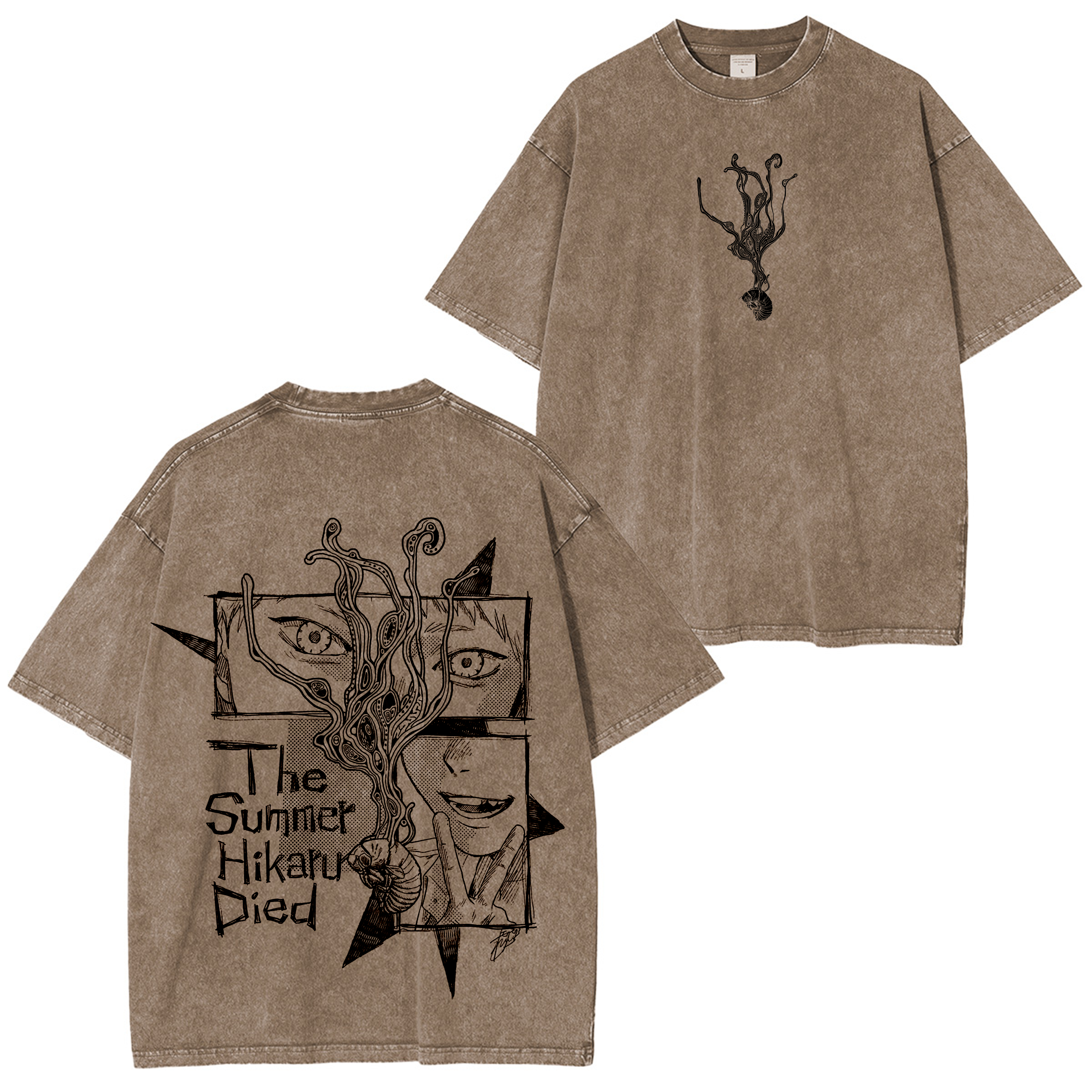 Camiseta de anime La muerte de Hikaru en verano