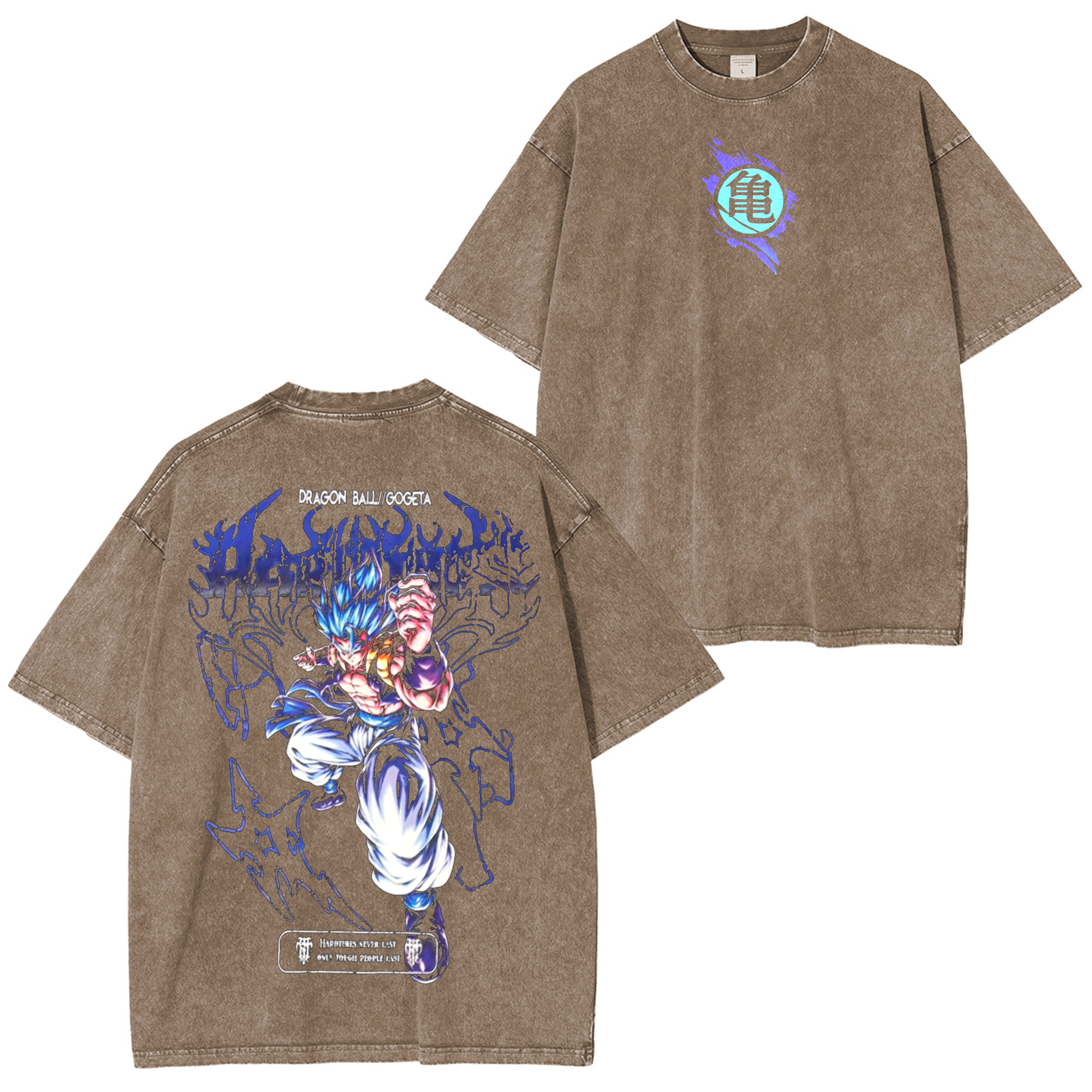 T-shirt/Sweat-shirt/Sweat à capuche délavé(e) Majin Vegeta Dragonball Anime Rétro