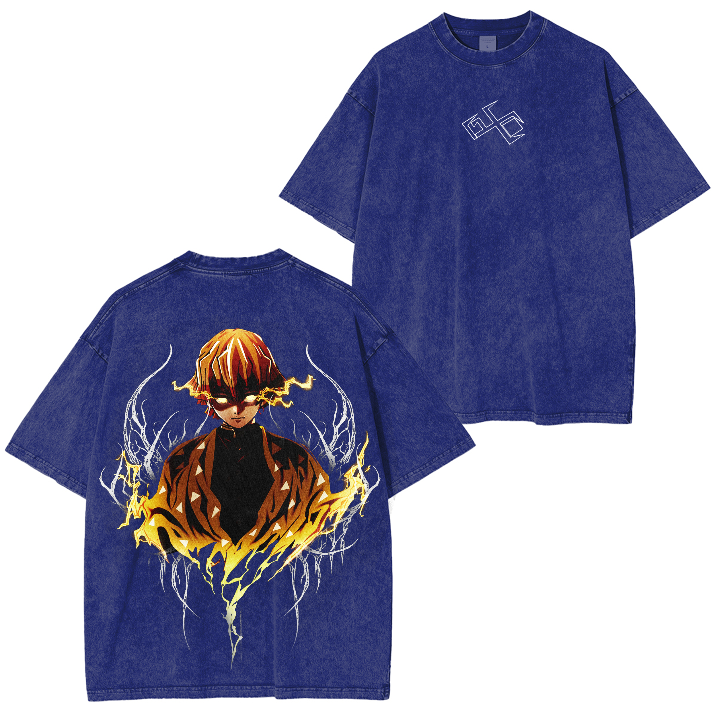 Camisetas desgastadas de Demon Slayer