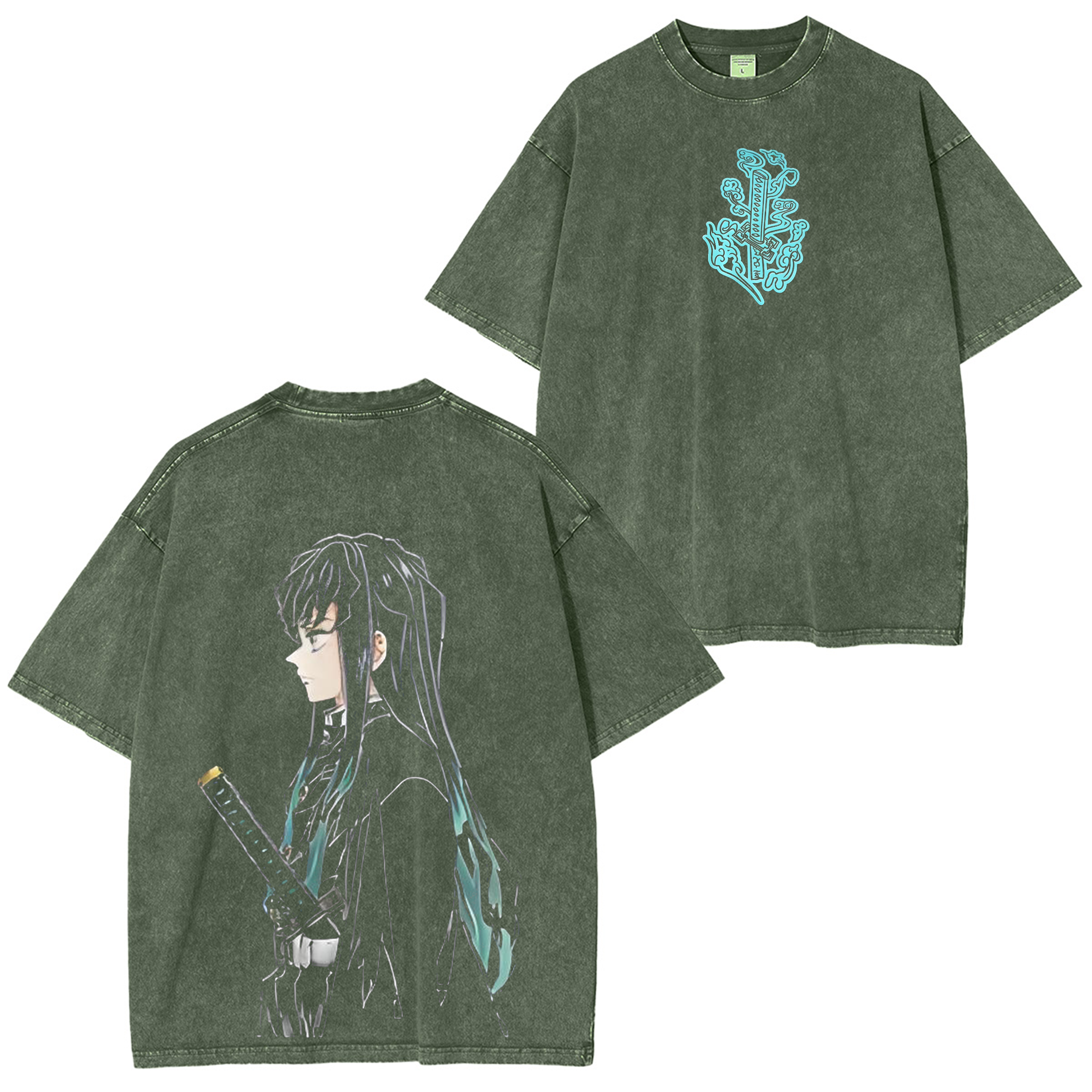 Muichiro Tokito Demon Slayer Unisex Washed T-Shirt