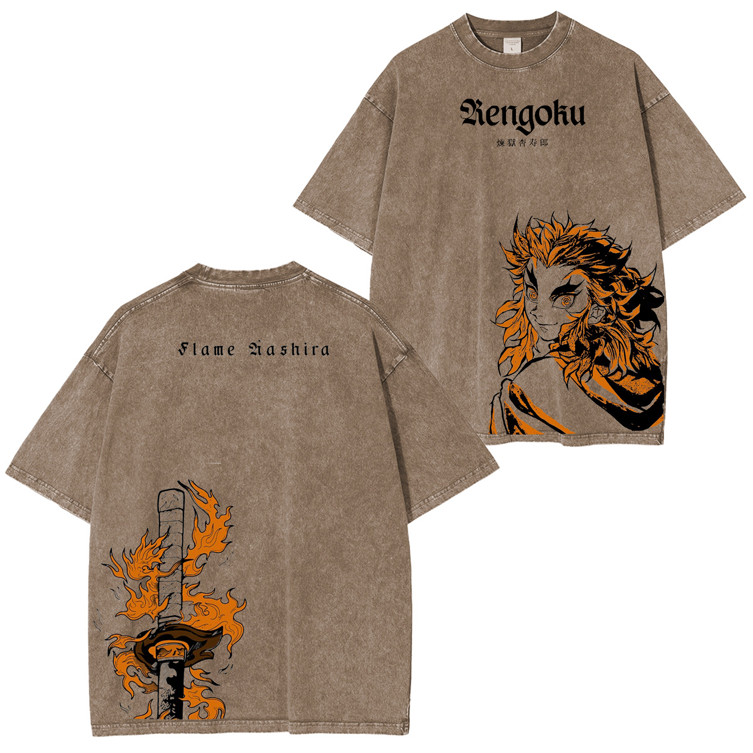 Demon Slayer Vintage Unisex Washed T-Shirt
