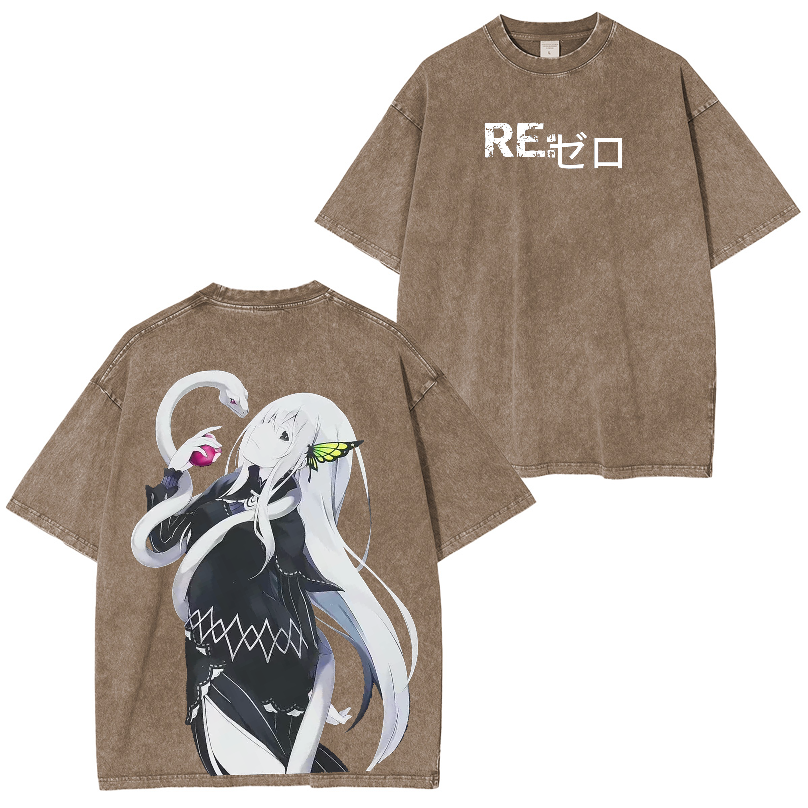 Echidna, Re:Zero Anime T-shirt/Sweat-shirt/Hoodie effet délavé