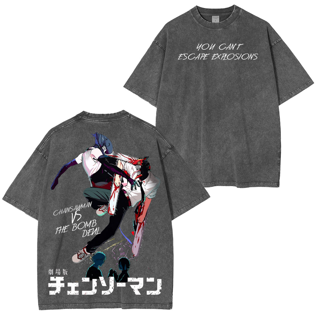 Camiseta vintage de Chainsaw Man