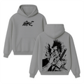 Sudadera Unisex Vintage de Doble Estampado Yami Sukehiro x Black Bulls Anime Black Clover