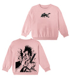 Yami Sukehiro x Black Bulls Black Clover Anime Doble Estampado Vintage Unisex Niños Camiseta/Sudadera Cuello Redondo/Sudadera con Capucha