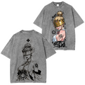 T-shirt unisexe Haumea Fire Force, délavé style vintage