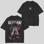 Gundam Astray Red Frame MBF P02 Streetwear Active Vintage Washed Unisex T-Shirt