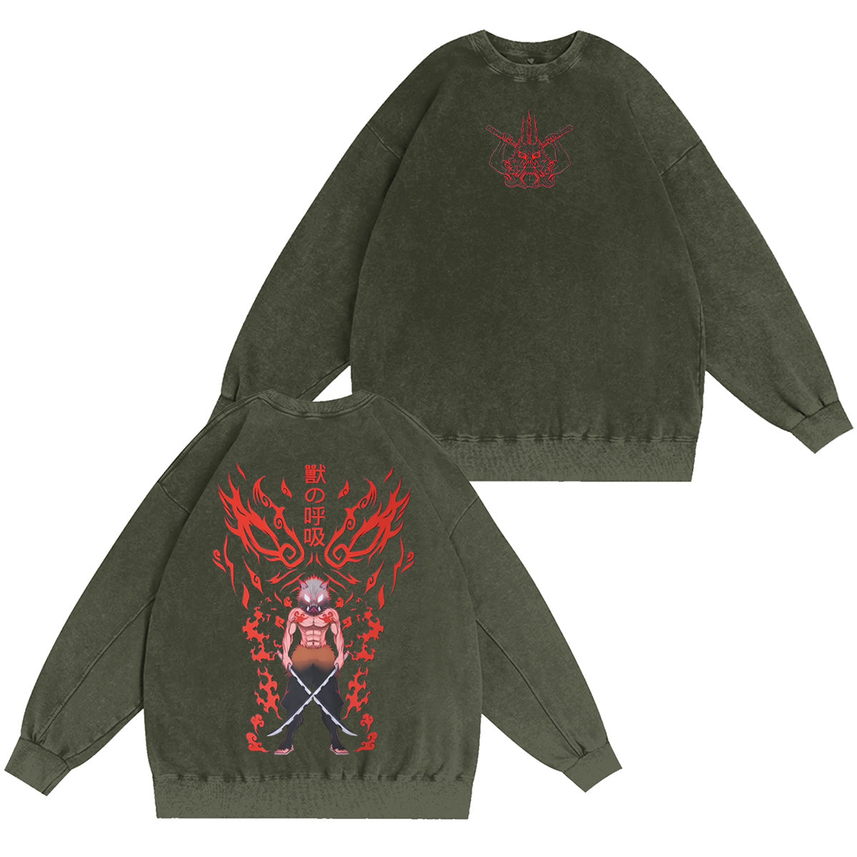 Demon Slayer Vintage Washed T-shirt/Crewneck/Hoodie