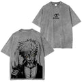Ichigo Bleach Anime Double Printed Vintage Washed Tee