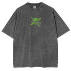 Camiseta Lavada de Roronoa Zoro, Primer Oficial de los Piratas de Sombrero de Paja