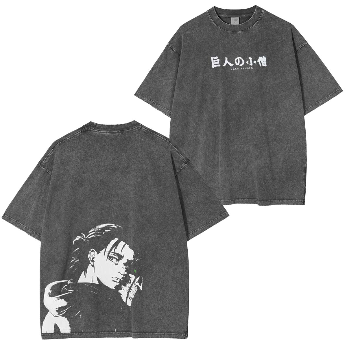 Camisetas vintage con diseño de anime de Eren Jaeger de Attack on Titan