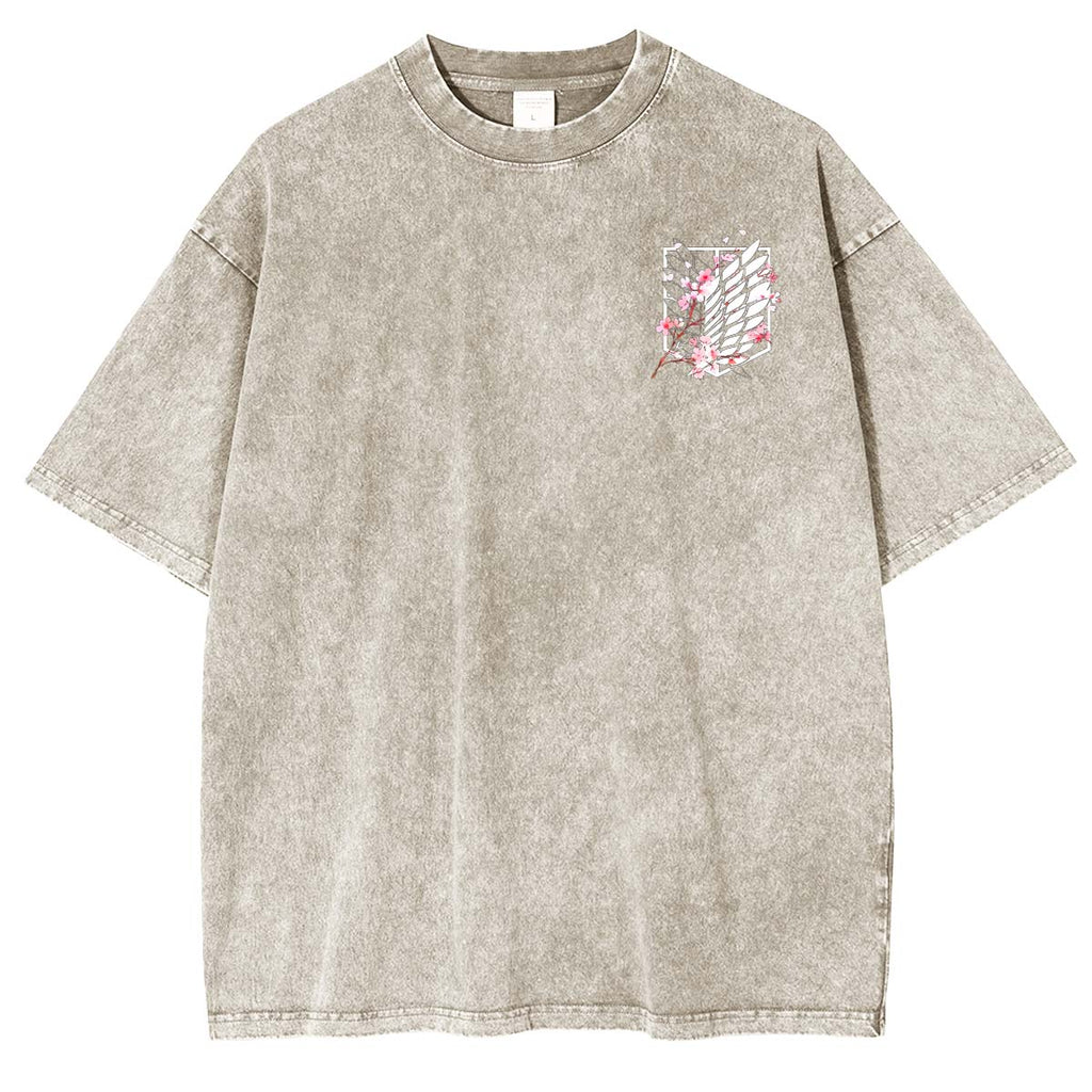 Wings Of Freedom AOT Vintage Washed Unisex T-Shirt