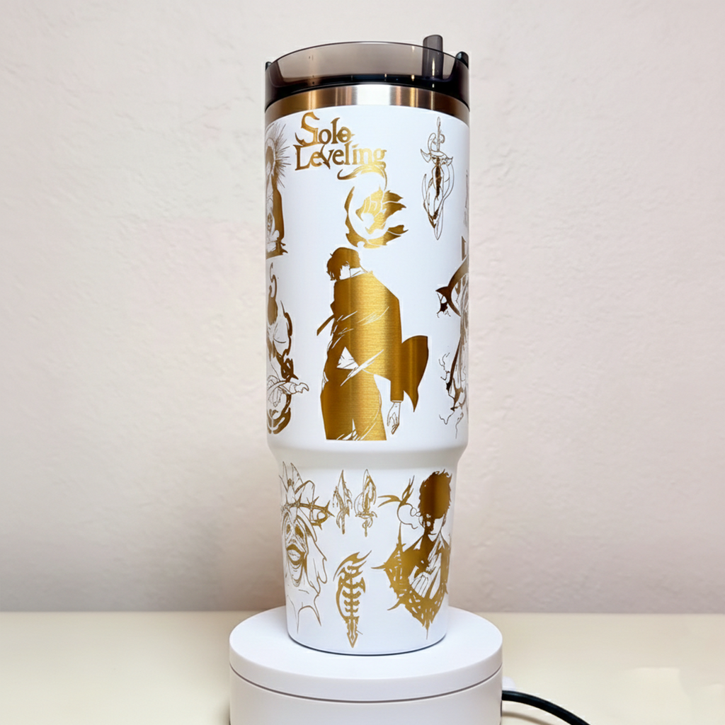 Laser Engraved Anime Stanley Tumbler Cup