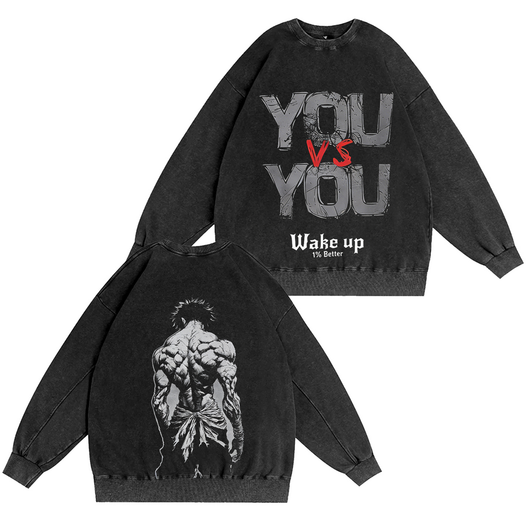 Baki Hanma Anime Washed T-shirt/Crewneck/Hoodie