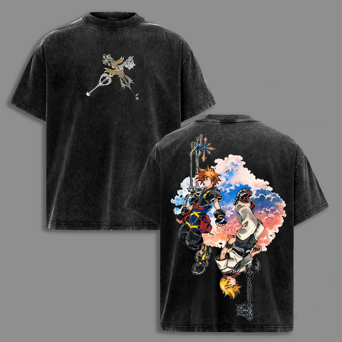 Camiseta desgastada Kingdom Hearts II