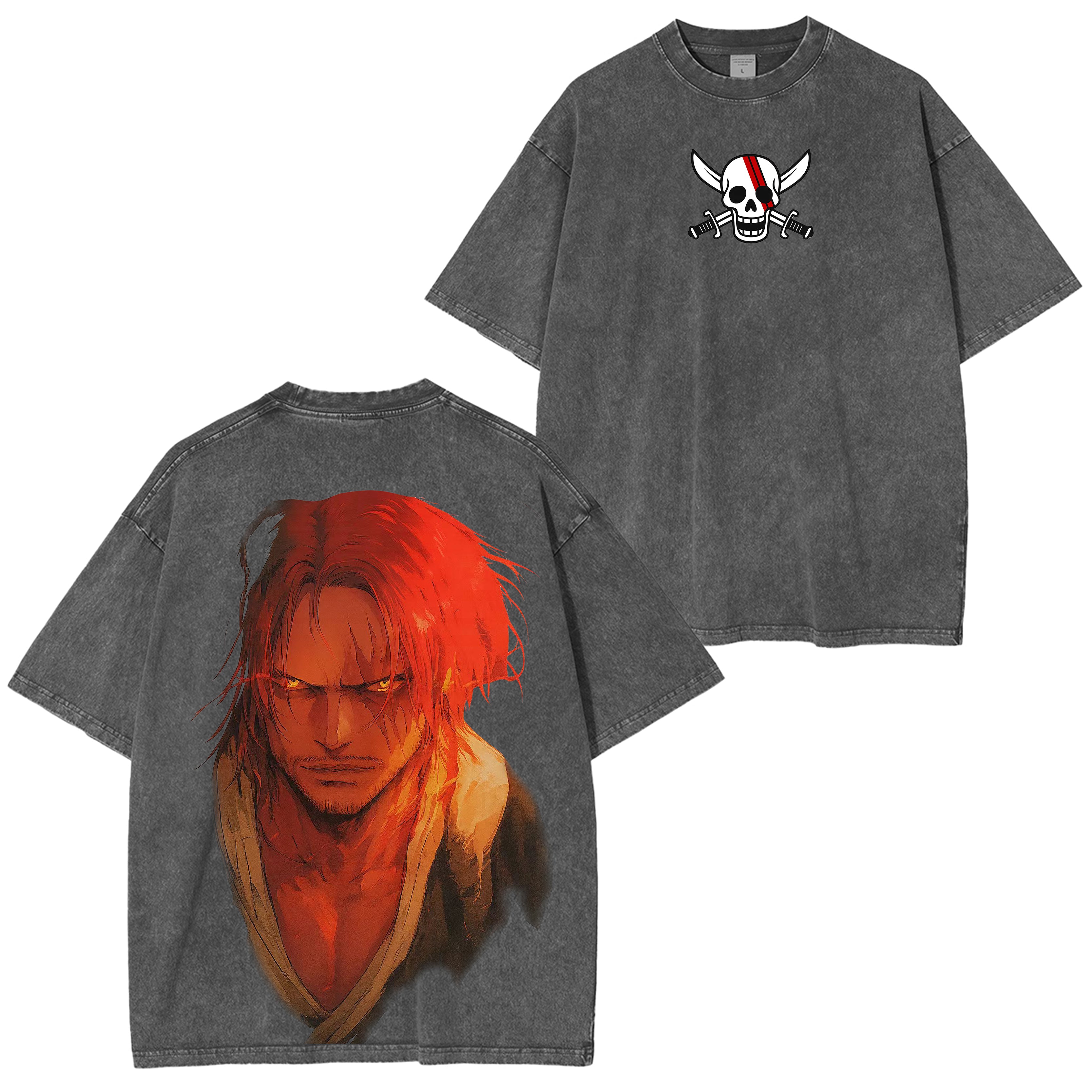 Camiseta vintage desgastada Shanks