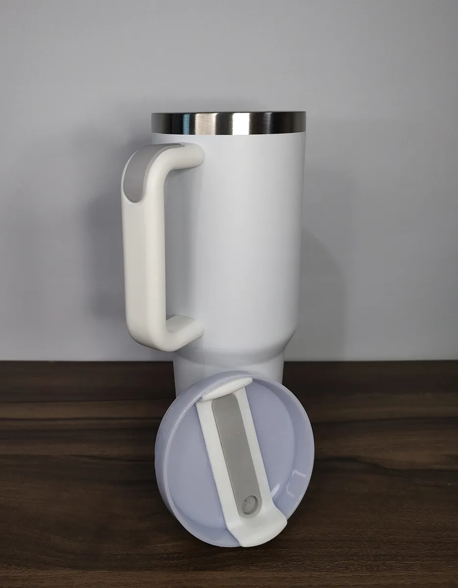 Termo Bts 40oz Acero Inoxidable Con Grabado Láser Army Blanco 2