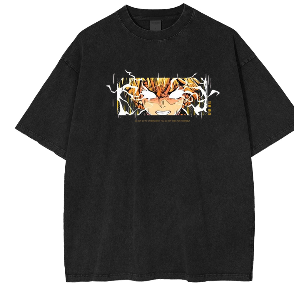 Zenitsu Anime Unisex Washed T-Shirt
