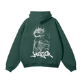 Shattered Chains Graffiti Streetwear Hoodie Green