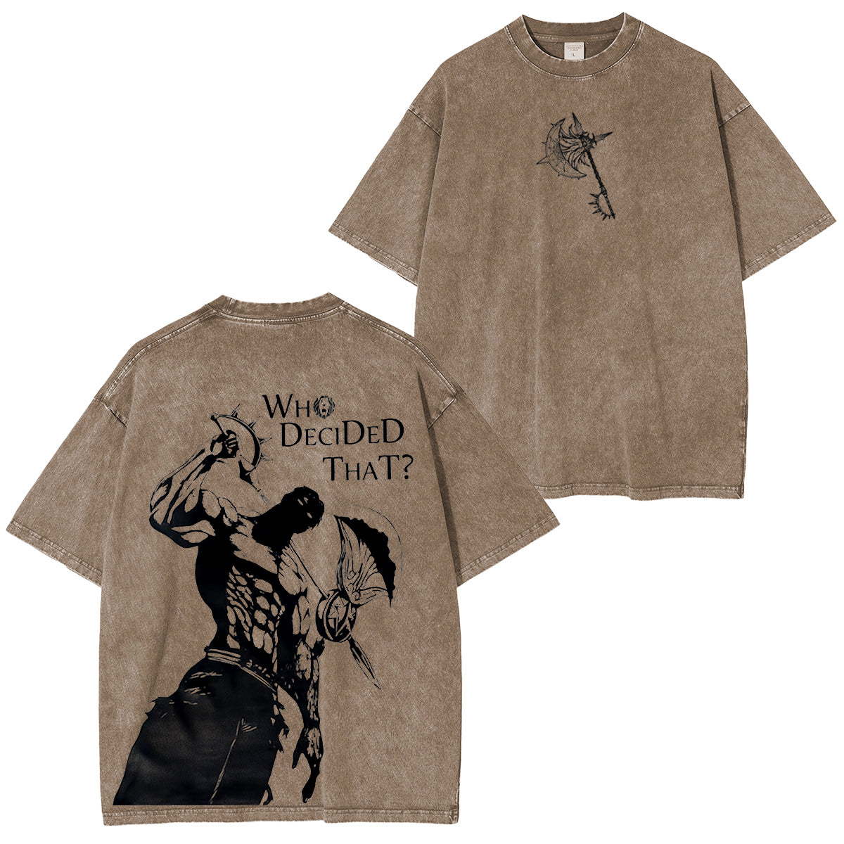Camiseta unisex vintage lavada de Escanor de los Siete Pecados Capitales