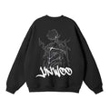 Sweat-shirt streetwear Jin-woo Graffiti noir