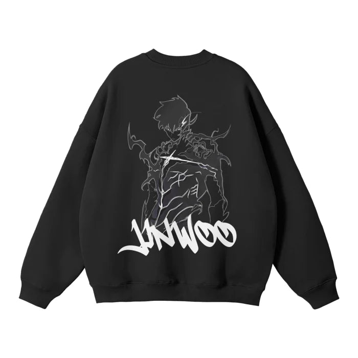 Sweat-shirt streetwear Jin-woo Graffiti noir