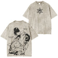T-shirt unisexe délavé Akazavskoyuki Demon Slayer