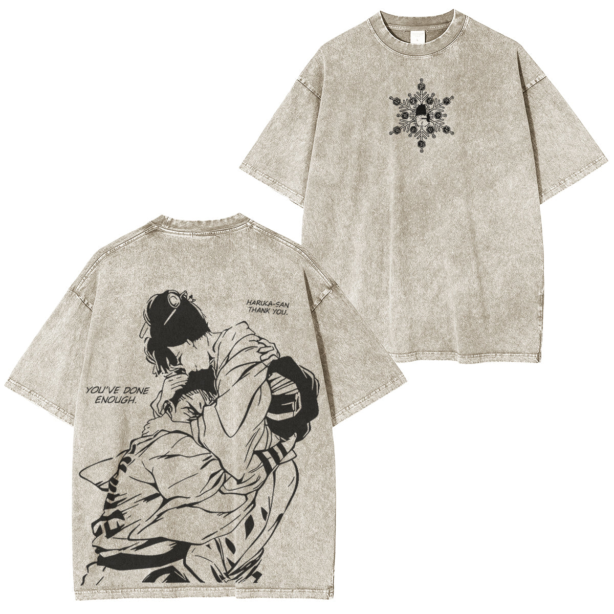 T-shirt unisexe délavé Akazavskoyuki Demon Slayer