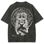 Solo Leveling God Statue Printed Unisex Washed T-Shirt