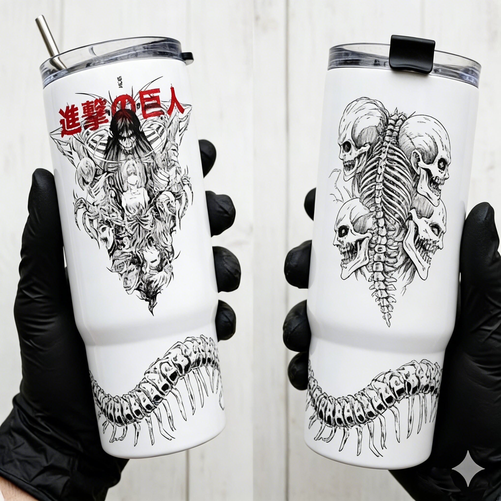 Attack on Titan Themed engraved Stanley Tumbler Cup