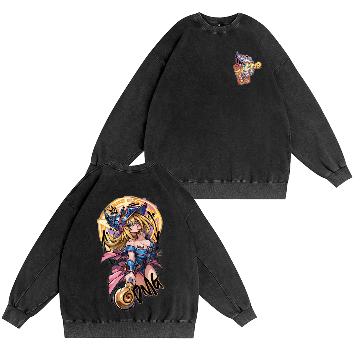 Yu-Gi-Oh! Dark Magician Girl Washed T-shirt/Crewneck/Hoodie