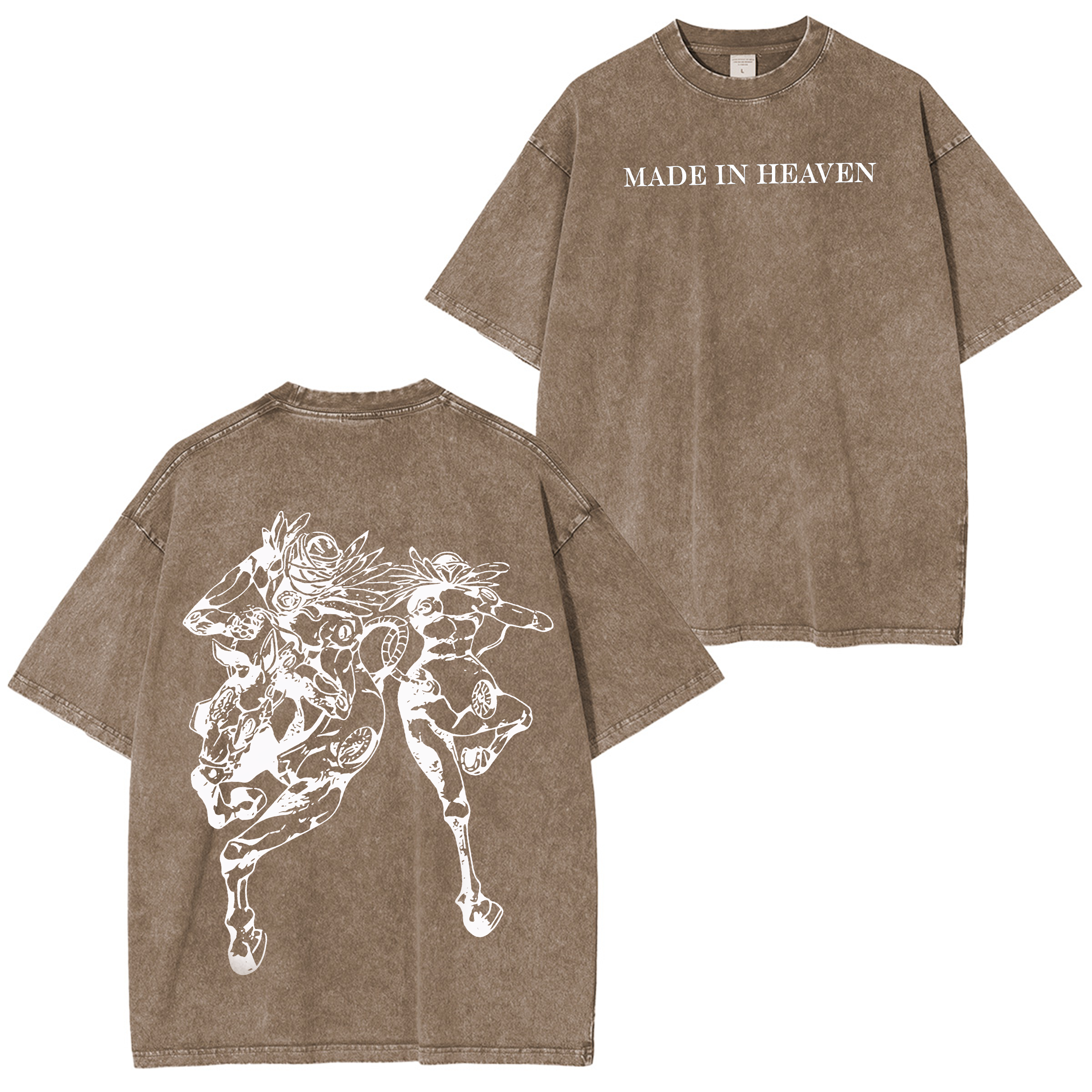 Camiseta vintage unisex lavada de JoJo's Bizarre Adventure: Steel Ball Run