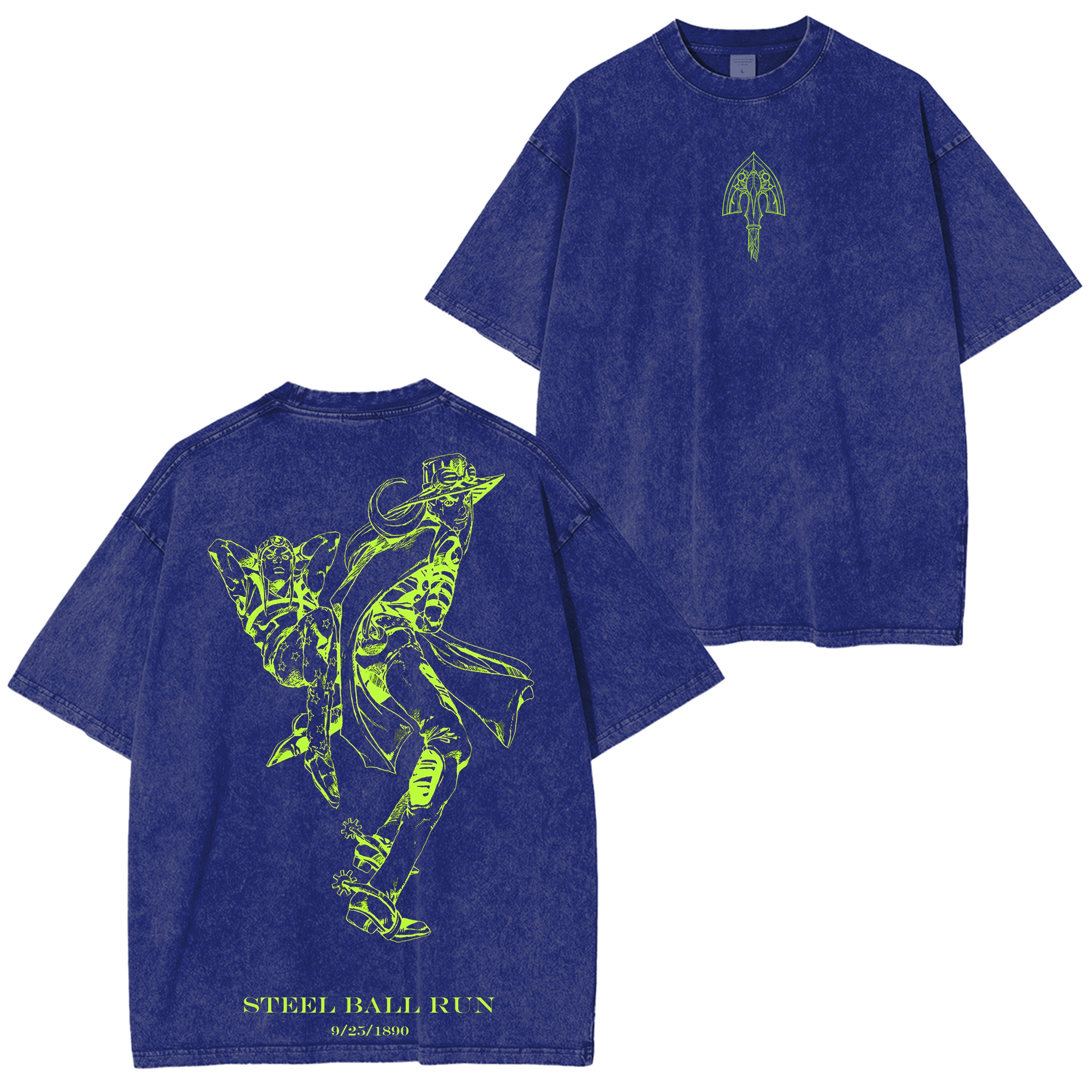 Camiseta unisex lavada vintage de JoJo's Bizarre Adventure