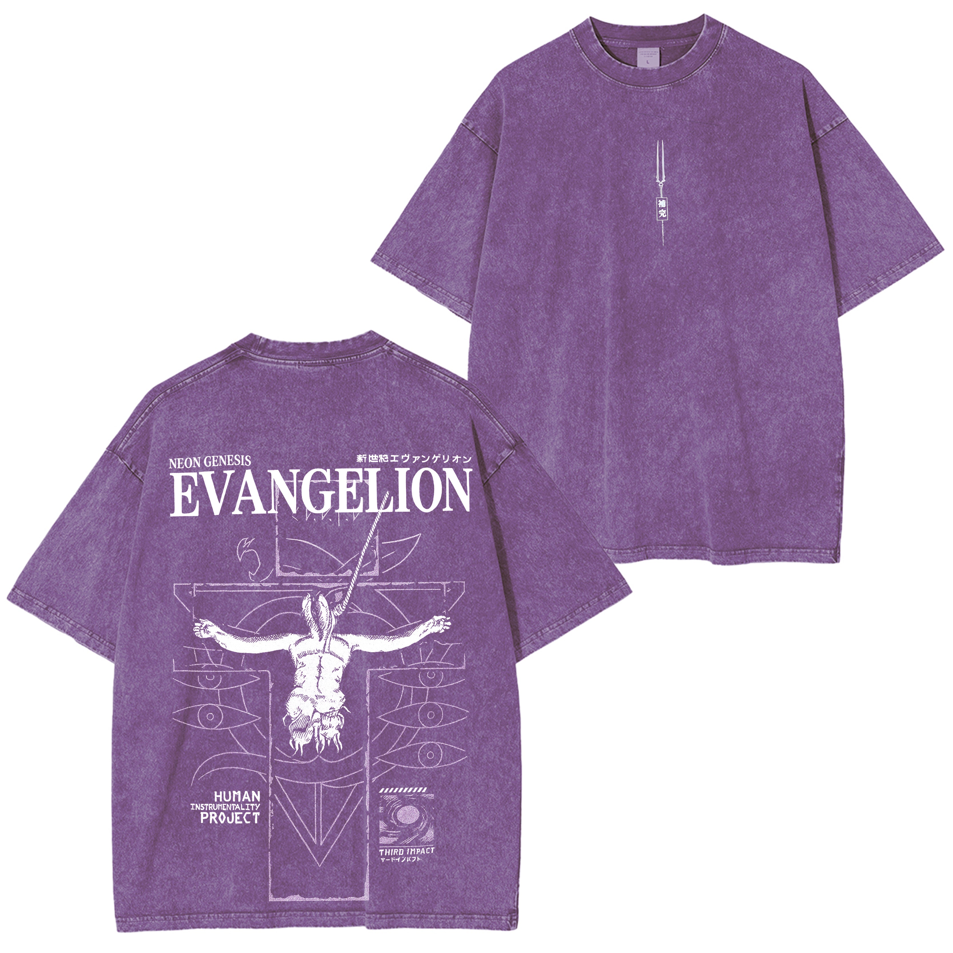 T-shirt Lilith ACID WASH - T-shirts Neon Genesis Evangelion