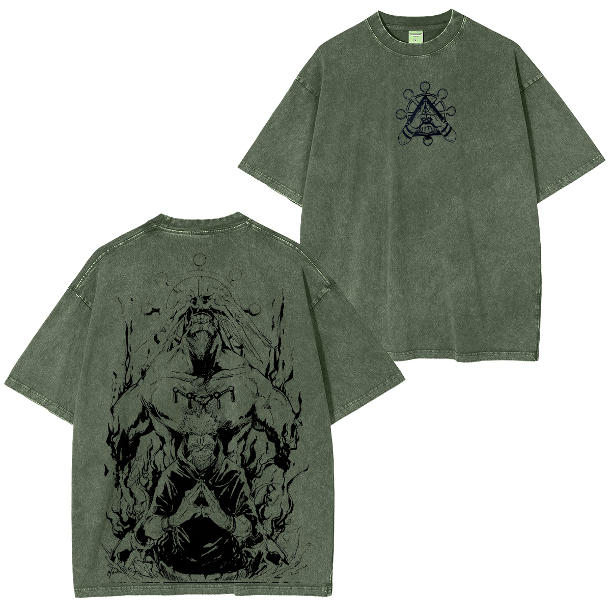 Sukuna & Mahoraga Vintage Washed Unisex T-Shirt