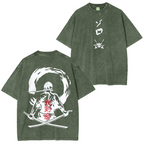One Piece Roronoa Zoro Anime Unisex Washed T-Shirt