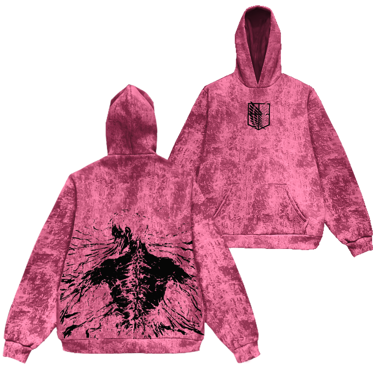 Sudadera con capucha vintage Eren inspirada en Eren Yeager