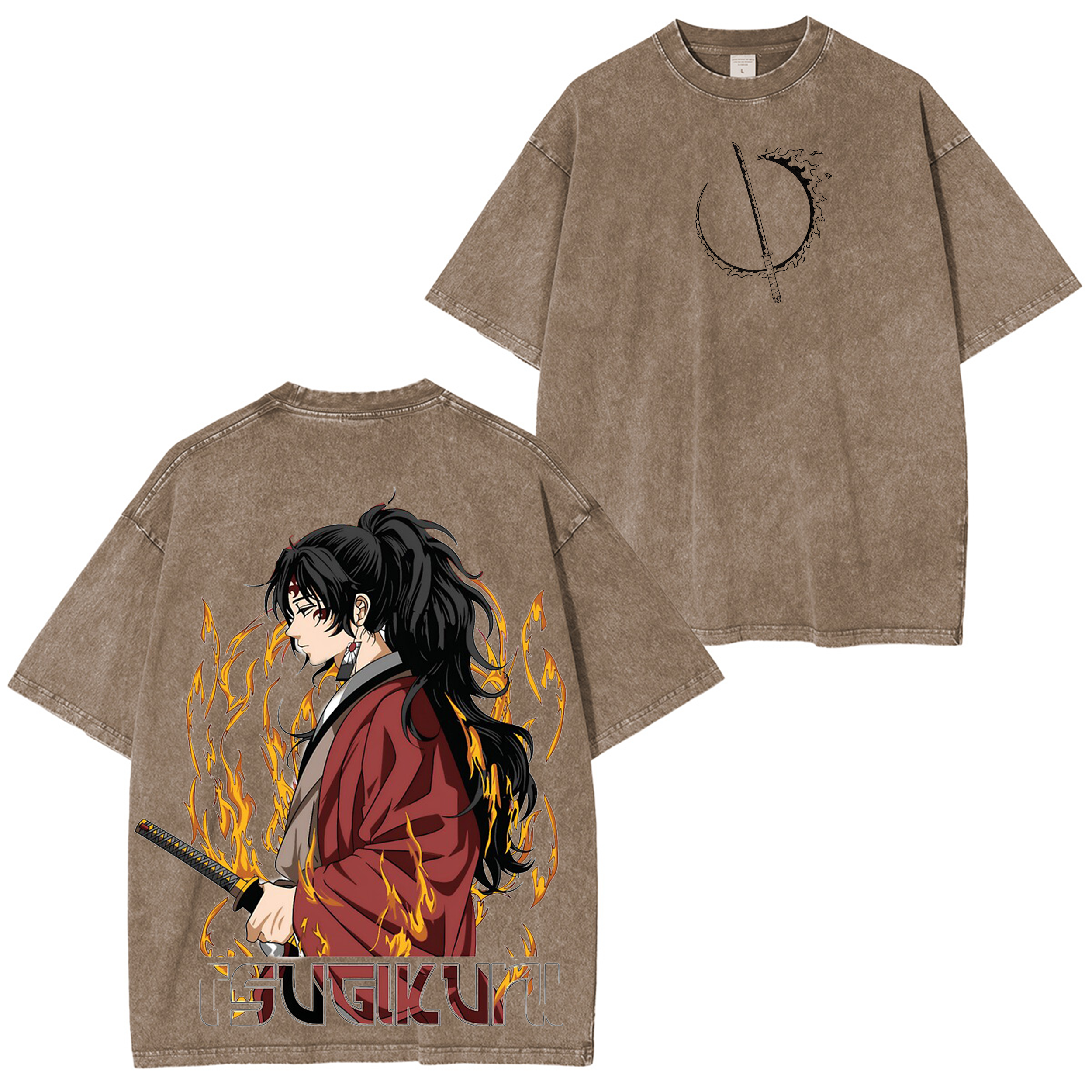 Yoriichi Tsugikuni Demon Slayer Unisex Washed T-Shirt